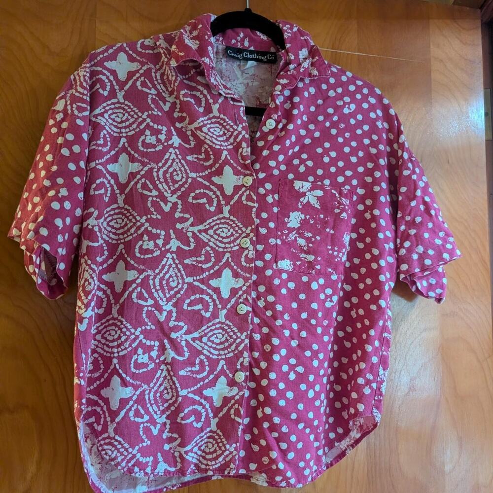 Vintage Craig Clothing Co Batik Top